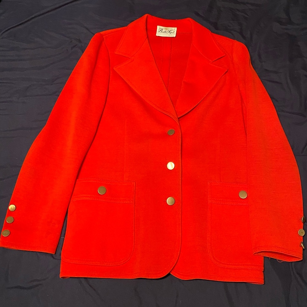 Vintage Sixties Butte Knit Tailored Jacket